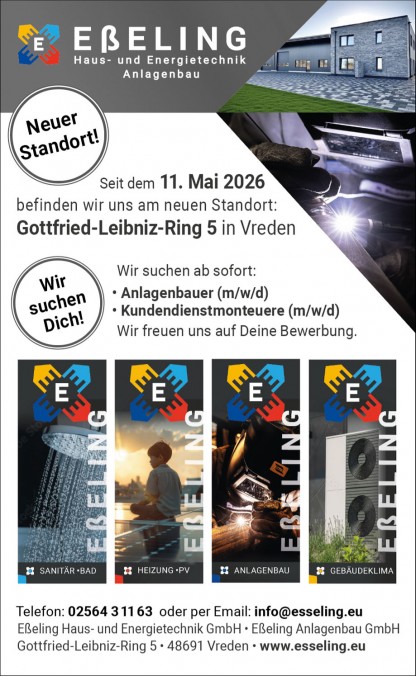 20260518 Anzeige Esseling neuer Standort seit dem